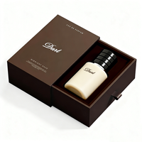 Flacons de parfum en verre noir mat 30/50/100 ml avec bouchon magnétique, marquage à chaud, logo personnalisé, coffret de luxe, pochette, emballage en carton