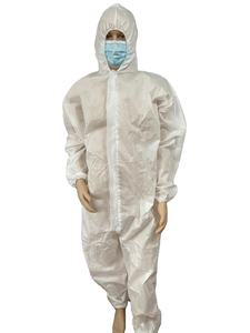 पीपीई विरोधी स्थैतिक Workwear डिस्पोजेबल/उद्योग निविड़ अंधकार/प्रयोगशाला/सुरक्षा/काम/Dmicroporous/एसएमएस/पीपी Hooded Nonwoven coverall - Product Image 5