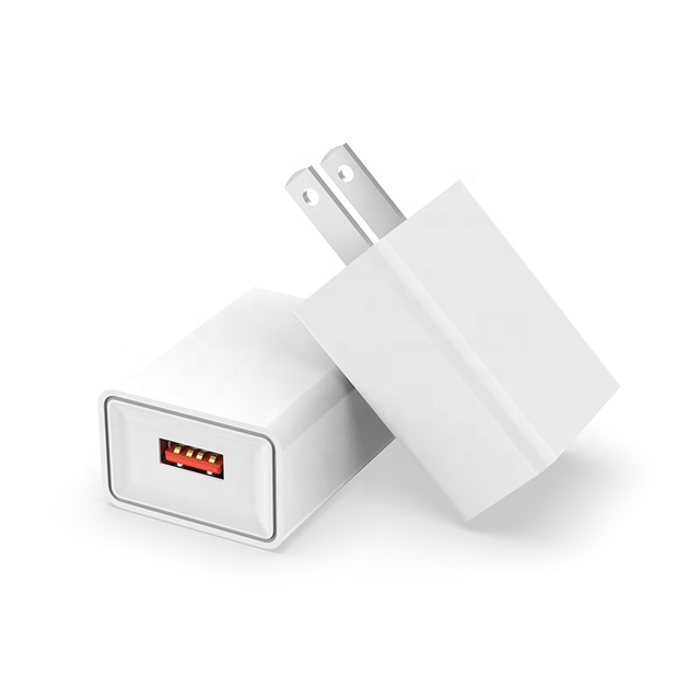 CE FCC KC Certified Smart USB Charger Adapter 5V 1A 2A US EU Plug 5W 10W Phone Charging Adapter