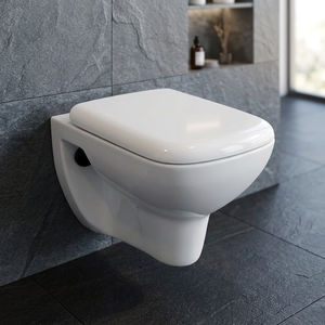 เซ็ตห้องน้ำเซรามิกสไตล์จีนแบบโมเดิร์นแขวนโถชักโครกทรงสี่เหลี่ยม - Product Image 6