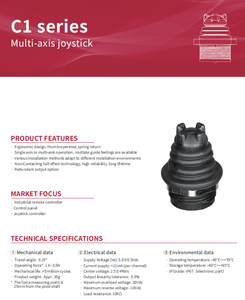 <span class=keywords><strong>Mini</strong></span> joystick C1 signal analogique télécommande industrielle bout des doigts multi-axes - Product Image 3