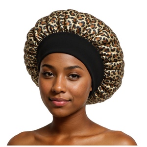 <span class=keywords><strong>Bonnet</strong></span> de nuit en satin à large bord pour femme, très extensible, pour soins capillaires, <span class=keywords><strong>bonnet</strong></span> élastique de protection des cheveux - Product Image 3