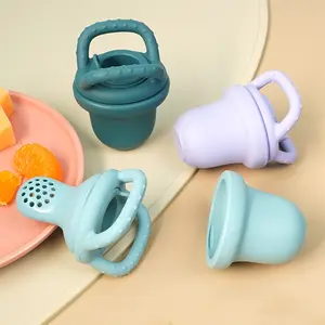 New Color Food Grade Silicon Infant Baby Food Feeder Pacifier Bpa Free Feeding Food Fresh Baby Fruit Feeder Pacifier