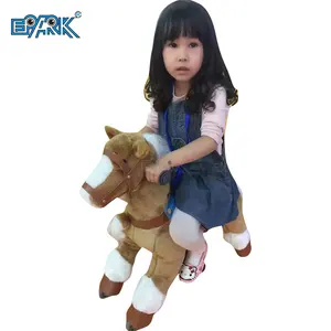 Sıcak satış dolması Kiddie elektrikli hayvan binmek çocuk binmek peluş at oyuncak alışveriş merkezi için