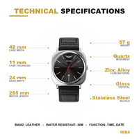 Montres à quartz SKMEI 1884 avec affichage de la date, montre-bracelet pour les voyages d'affaires quotidiens, le travail au bureau, les occasions décontractées, pour les porteurs adultes