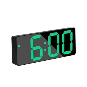 LED <b>Digital</b> Mirror <b>Clock</b> Desktop Display <b>Clock</b> Luminous Number <b>Wall</b> <b>Clock</b> for Home Office Decor - Product Image 2