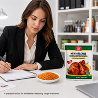 Halal gecertificeerde gemengde New Orleans poedermarinade kruidenmix 45g 45g*24 stuks*3 zakken/doos Kant-en-klaar groothandelslevering 15 maanden houdbaar