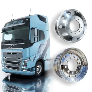 10x335mm 24x8.5 Silver Et 180 Steel Truck Deep Dish Bus Wheel Rims