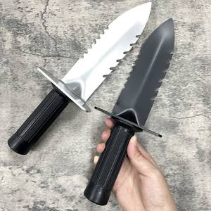 Jy22r Graafgereedschap Schatjacht Duurzame Goudzoeker Gekartelde Rand Touw Snijden Troffel Opgraving Tool Tuin Wieding Spade - Product Image 3