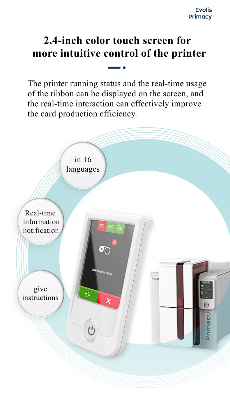 High Performance EVOLIS Primacy Fast And Versatile PVC ID Card Printer