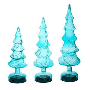 Usine directe grande Figurine en verre décoration d'arbre décoration d'arbre en verre pour la décoration arbre de noël