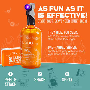 프라이빗 라벨 강력한 오렌지 탈취제 카펫 소변 얼룩 제거제 강력한 애완동물 냄새 제거제 고양이와 개용 - Product Image 3