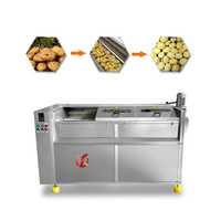 Industriële was- en schilmachine voor zoete aardappelen, reinigingsmachine, schilmachine voor zoete aardappelen