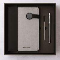 Coffret Cadeau Luxe CL – Carnet et Stylo – Lot de Journaux A5 à Couverture Rigide avec Impression UV – Produit Promotionnel pour le Jour de la Terre et les Remises de Diplômes