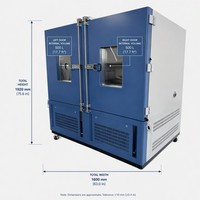 Cámara de Prueba de Temperatura y Humedad Constante de Doble Puerta, Gran Volumen, Equipo de Laboratorio de Estabilidad Climática, Proveedor de Fábrica