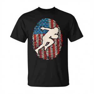 Camiseta con diseño de ADN de la bandera estadounidense para jugador de fútbol americano - Product Image 2