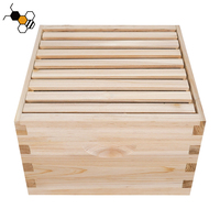Nouvel ensemble de ruches à abeilles Warr à 8 cadres et 3 niveaux, vente directe usine, en bois de sapin/pin, avec toit ventilé et conception robuste pour l'apiculture naturelle