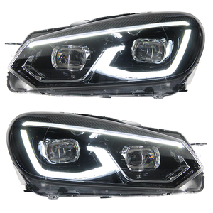 Conjunto de Faros LED para VW Golf 6 MK6 5k1, Estilo MK8, Lente de Proyector Dual Bi-LED, Señal de Giro Secuencial, DRL, Plug and Play, 2009-2012 - Product Image 1