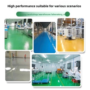 Peinture liquide pour sols en résine époxy aqueuse, imperméable et résistante à l'usure, pour ateliers industriels, avec sable coloré et ciment - Product Image 5