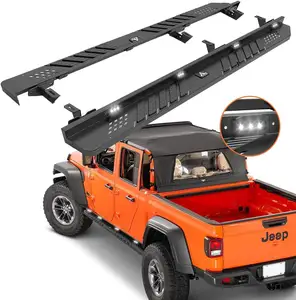 Commercio all'ingrosso della fabbrica barra laterale della porta con luce a LED 4 porte full size che corrono per Jeep JT gladiatore 2019 2020 2021 2022 2023