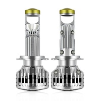 Faro LED Y9 PRO 220w H11 9005 9006 H4 H7 con Lente para Auto BMW E39, Lente de Faro de Alto Lumen, Mini Lente Pequeña, Foco