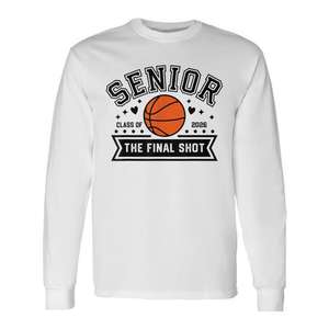Camiseta de manga larga para estudiantes mayores de baloncesto, clase de 2026, The Final Shot - Product Image 1