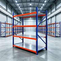 Edelstahl Schwerlast 5-Schicht Verstellbare Stapelbare Palettenregale Plug-In-Installation für Lager Garage Regalsysteme