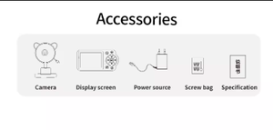 Jortan Sản phẩm mới 2.8 inch bé màn hình an ninh nhà máy ảnh với âm thanh phát hiện kháng nhiệt độ <span class=keywords><strong>Detector</strong></span> - Product Image 6