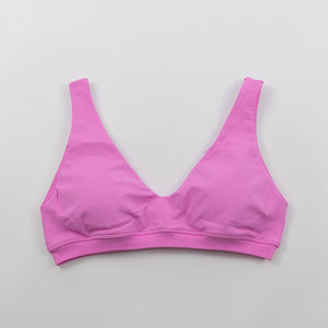 <span class=keywords><strong>Reggiseno</strong></span> sportivo da donna con scollo a V e <span class=keywords><strong>schiena</strong></span> <span class=keywords><strong>scoperta</strong></span>, top senza cuciture per palestra, yoga, crop top con imbottiture rimovibili e push-up - Product Image 5