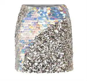 Thời trang 2023 Mini sequin váy chất lượng cao phản quang váy sexy Shinny câu lạc bộ đêm Dresses