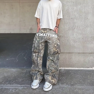 Personalizado de alta calidad de algodón de caza Real Tree <span class=keywords><strong>Camo</strong></span> Baggy letras apiladas impresas Real Tree <span class=keywords><strong>Pants</strong></span> Cargo <span class=keywords><strong>Pants</strong></span> Men - Product Image 4