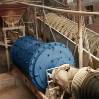 Broyeur à boulets robuste de 5 TPH pour la Chine avec moteur AC, machine de broyage de minerai d'or pour roche dure et quartz, à économie d'énergie