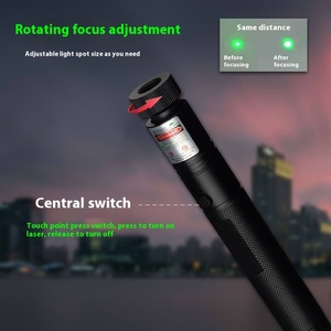 Con trỏ <span class=keywords><strong>laser</strong></span> công suất cao tầm xa ánh sáng màu xanh lá cây USB phí chiến thuật kim loại bút cho cuộc họp cắm trại săn chó mèo đồ chơi - Product Image 4