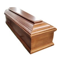 Ataúd De Madera Estilo Europeo De Lujo Económico Nuevo Diseño Féretro Funerario