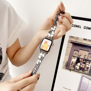 Bracelets pour <span class=keywords><strong>Apple</strong></span> <span class=keywords><strong>Watch</strong></span>, <span class=keywords><strong>bracelet</strong></span> pour femme, <span class=keywords><strong>bijoux</strong></span> élégants, trèfle à quatre feuilles, accessoires, <span class=keywords><strong>bracelet</strong></span> brillant pour fille, <span class=keywords><strong>bracelet</strong></span> pour femme, <span class=keywords><strong>bracelet</strong></span> pour iWatch - Product Image 4