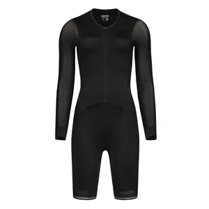 Su misura per la stampa a sublimazione della squadra di ciclismo abbigliamento da Triathlon da donna a manica lunga Tuta Tuta di pelle - Product Image 1