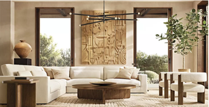 Lustre mobile à 10 lumières <span class=keywords><strong>de</strong></span> style minimaliste avec crochets incurvés et crochets en forme <span class=keywords><strong>de</strong></span> poisson inversés, modèle <span class=keywords><strong>Rousseau</strong></span> 38 - Product Image 6