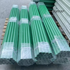 Pultruded Profile Fiberglass Frp Grp Hollow Round Tube Climbing <b>Plastic</b> Coated Steel Garden Stakes Plant Support Stakes - Product Image 6