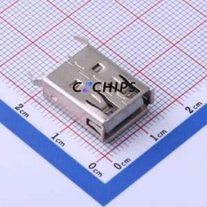 KH-AF180WJ-17.5-JB <b>USB</b> <b>Connector</b> Through hole Component (THT) <b>Connector</b> Type-A <b>USB</b> 2.0 Female Through Hole - Product Image 1