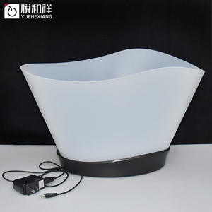 Led Transparante Wijn Champagne Bier <span class=keywords><strong>Plastic</strong></span> Ijsemmer Met Handvatten Grote Ijsemmers Ijskoeler Voor Feest - Product Image 6