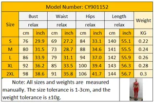 CY901152 ملابس نسائية قطعة واحدة كاملة الطول عارية الذراعين ملابس ضيقة مثيرة للشارع للنساء