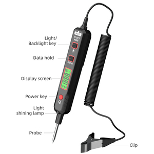 HABOTEST Detector de Fallas en Cables de Automóvil, Lápiz Probador de Voltaje con Luz, True RMS y Detección de Corriente para HT86A - Product Image 5