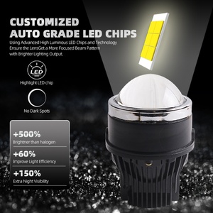 New 3.0 Bi Led <b>Projector</b> Lens Fog <b>Light</b> 40W Hi Low Beam Car Fog Lamp for honda toyota nissan Cars - Product Image 3