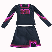 2025 nouveau tissu Mystique uniformes de pom-pom girl haute qualité Polyester Spandex imprimé Design taille des adultes avec un prix compétitif