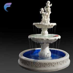 Fuente de Agua Decorativa de Hierro Dorado para Patio de Boda Estilo Europeo - Product Image 5