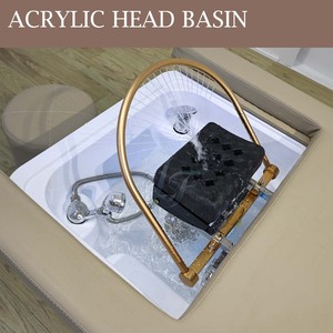 Lit de massage thaïlandais polyvalent, équipement professionnel de spa capillaire pour salon, lit de lavage de cheveux électrique avec rangement - Product Image 3