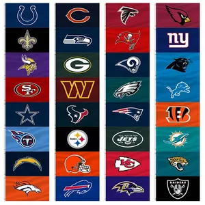 Nfl Promotieproduct Nieuw Engeland Patriotten Vlag 3X5 Ft 100% Polyester Aangepaste Nieuwe Engeland Patriotten Vlag