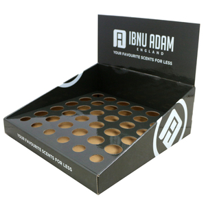 Hot bán nước hoa Pop hộp các tông sóng truy cập hàng đầu hiển thị đứng cho dầu hộp đóng gói siêu thị cửa hàng bán lẻ - Product Image 1