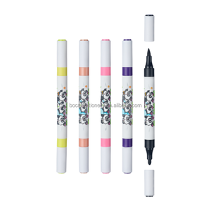 Juego de rotuladores acrílicos de doble punta, fácil de lavar para dibujar, <span class=keywords><strong>Material</strong></span> plástico con juego de embalaje para rotuladores artísticos - Product Image 2