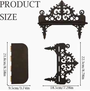 Étagère murale multifonctionnelle pour plantes vertes, étagère murale moderne en PVC pour le salon, étagère suspendue pour le rangement - Product Image 3